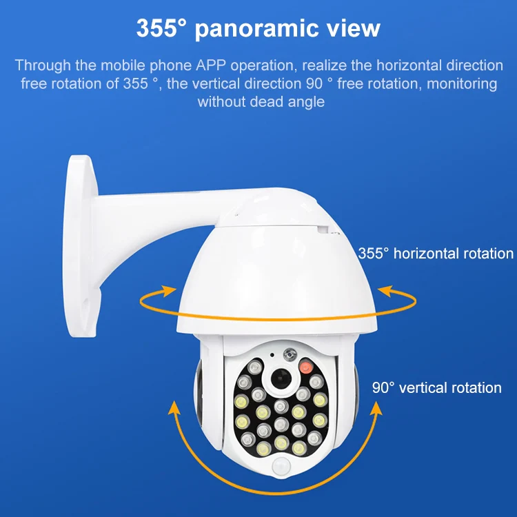 QX17 2 Million Pixels WiFi High-definition Surveillance Camera Outdoor Dome Camera, Support Night Vision & Two-way Voice & Motion Detection(UK Plug) - Image 7