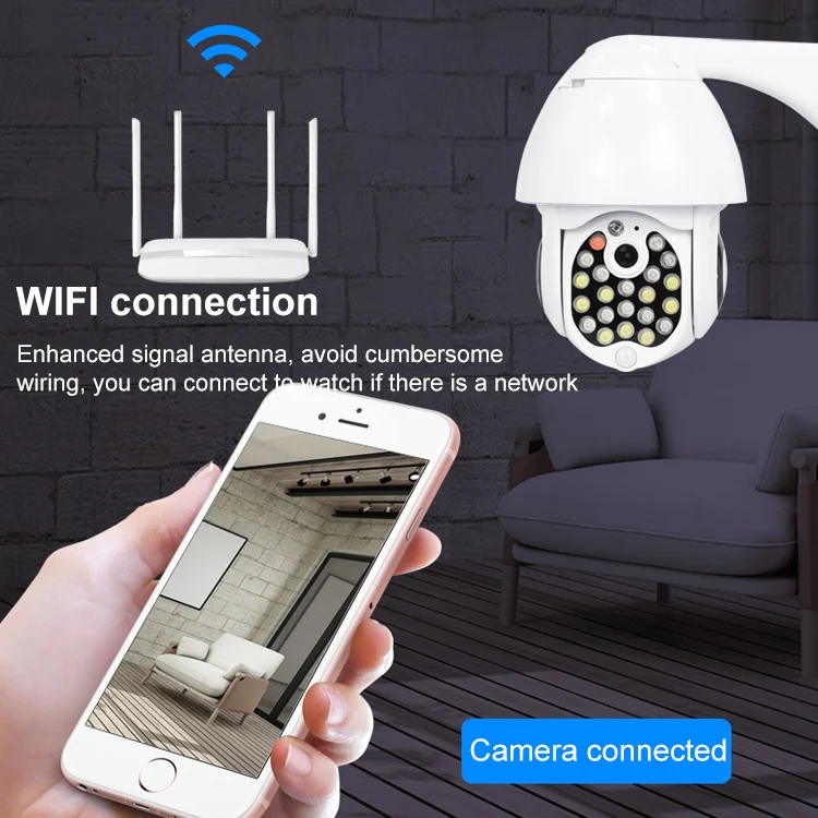 QX17 2 Million Pixels WiFi High-definition Surveillance Camera Outdoor Dome Camera, Support Night Vision & Two-way Voice & Motion Detection(UK Plug) - Image 8