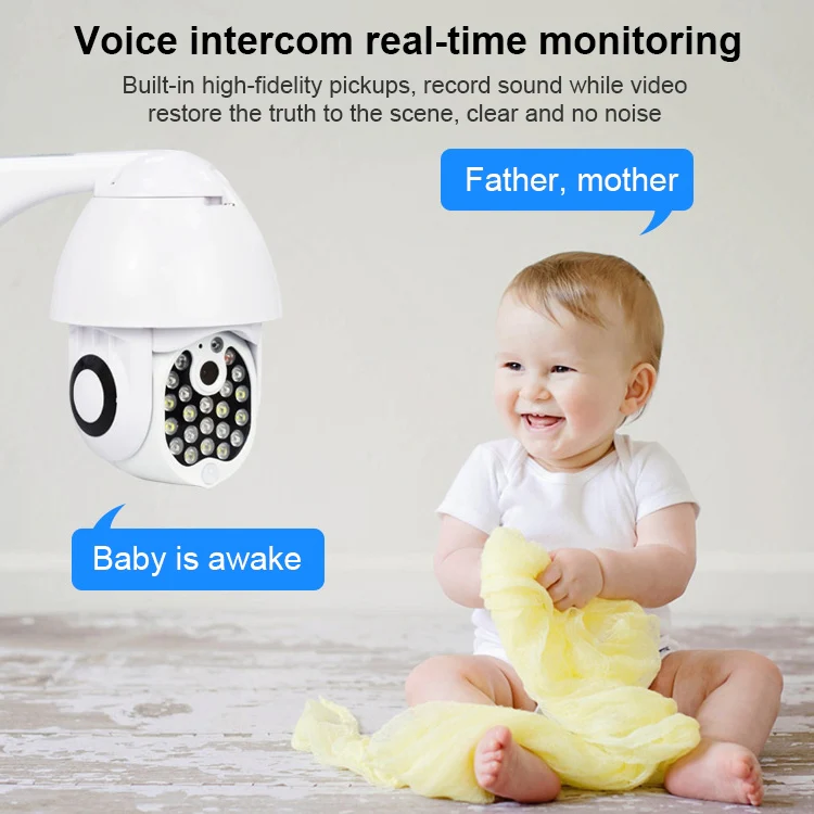 QX17 2 Million Pixels WiFi High-definition Surveillance Camera Outdoor Dome Camera, Support Night Vision & Two-way Voice & Motion Detection(US Plug) - Image 5