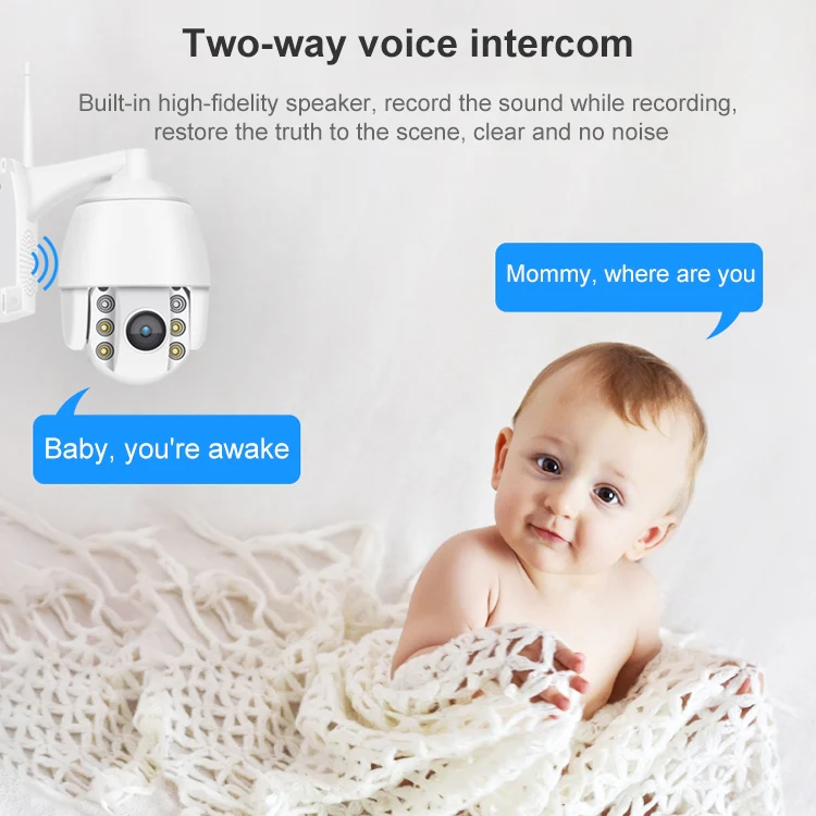 QX2 4G (EU Version) 1080P HD 360 Degrees Panoramic Day and Night Full-color IP66 Waterproof Smart Camera, Support Motion Detection / Two-way Voice / TF Card, UK Plug - Image 10