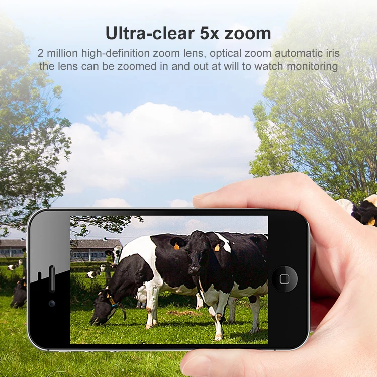 QX2 4G (US Version) 1080P HD 360 Degrees Panoramic Day and Night Full-color IP66 Waterproof Smart Camera, Support Motion Detection / Two-way Voice / TF Card, AU Plug - Image 6