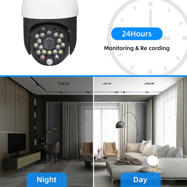 QX27 1080P WiFi High-definition Surveillance Camera Outdoor Dome Camera, Support Night Vision & Two-way Voice & Motion Detection(US Plug) - Image 3