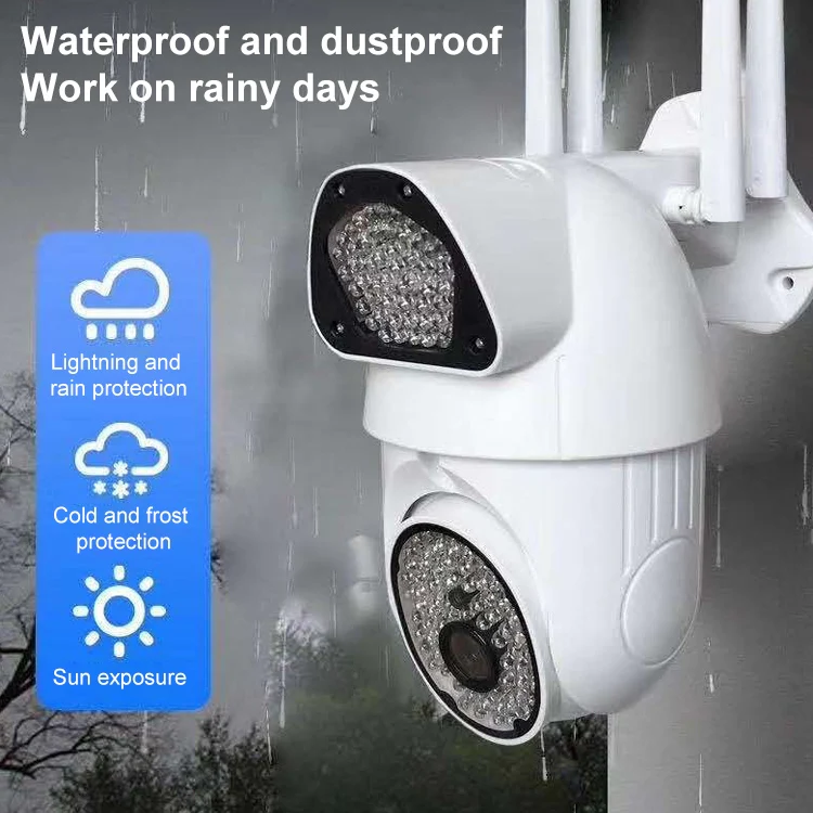 QX37 1080P WiFi High-definition Surveillance Camera Outdoor Dome Camera, Support Night Vision & Two-way Voice & Motion Detection(EU Plug) - Image 8