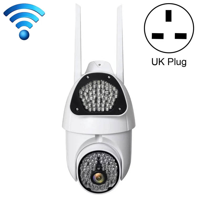 QX37 1080P WiFi High-definition Surveillance Camera Outdoor Dome Camera, Support Night Vision & Two-way Voice & Motion Detection(UK Plug)