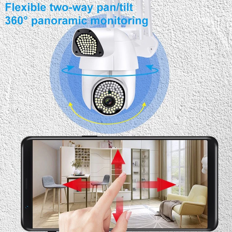 QX37 1080P WiFi High-definition Surveillance Camera Outdoor Dome Camera, Support Night Vision & Two-way Voice & Motion Detection(UK Plug) - Image 4