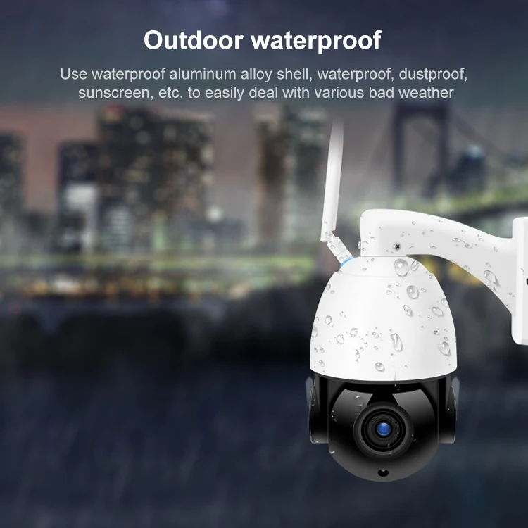 QX5 4G (EU Version) 2.0 Million Pixels 1080P HD 20X Zoom Dome Smart Camera, Support Infrared Night Vision / Motion Detection / Voice Intercom / TF Card, EU Plug - Image 5