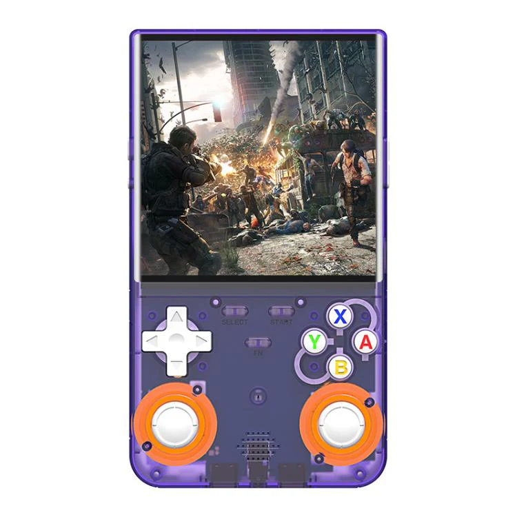 R36 Ultra 4-inch Open-Source Linux Handheld Game Console with Wi-Fi/MIFI Support Retro Portable Arcade 128G(Purple)