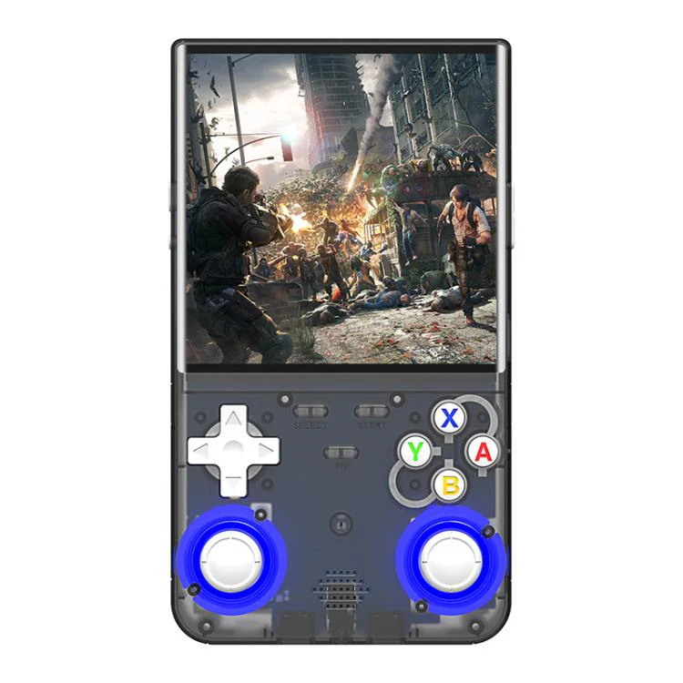 R36 Ultra 4-inch Open-Source Linux Handheld Game Console with Wi-Fi/MIFI Support Retro Portable Arcade 64G(Black)