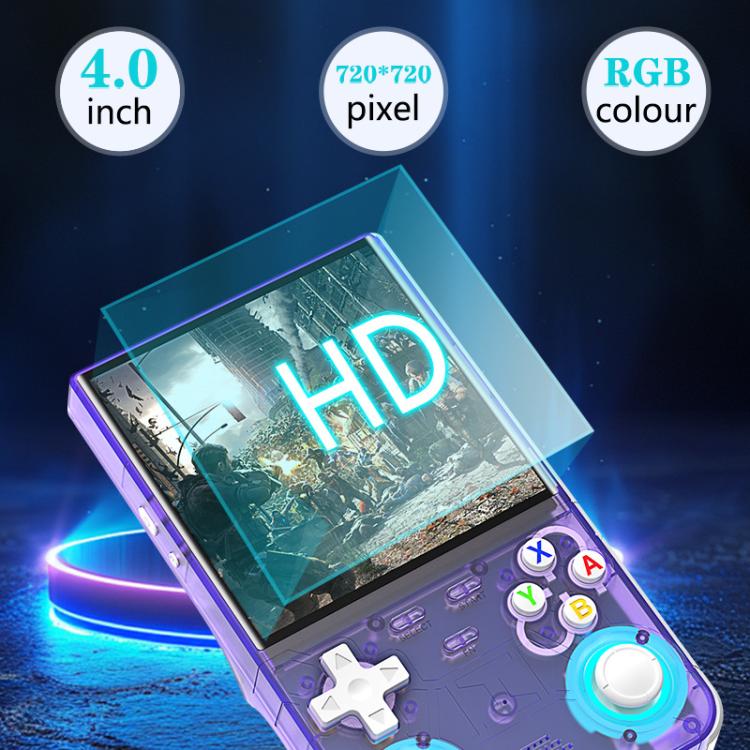 R36 Ultra 4-inch Open-Source Linux Handheld Game Console with Wi-Fi/MIFI Support Retro Portable Arcade 64G(Purple) - Image 3
