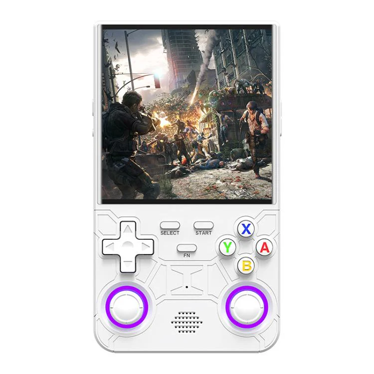 R36 Ultra 4-inch Open-Source Linux Handheld Game Console with Wi-Fi/MIFI Support Retro Portable Arcade 64G(White)