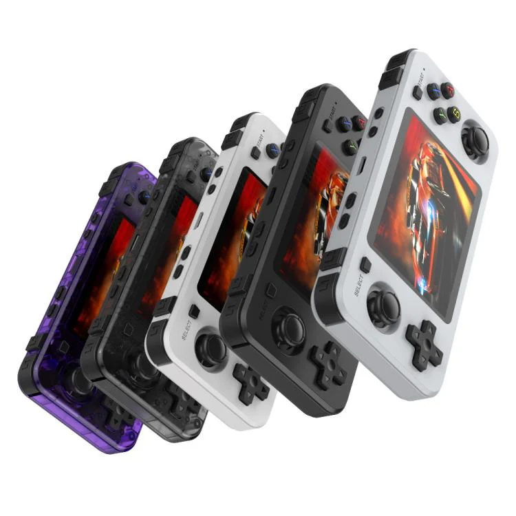 R36H 3.5 inch IPS Screen Open Source Handheld Game Console Portable Retro Pocket Console, Color: 64G White - Image 2