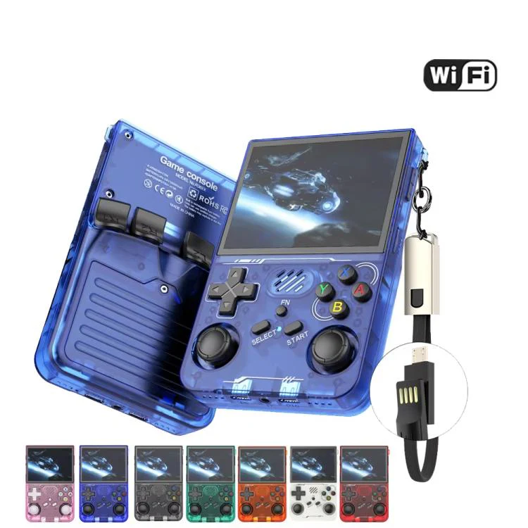 R36XX Dual-Band WiFi Handheld Game Console 3.5-Inch IPS HD Mipi Screen Open-Source Linux OS 128G(Transparent Purple) - Image 2