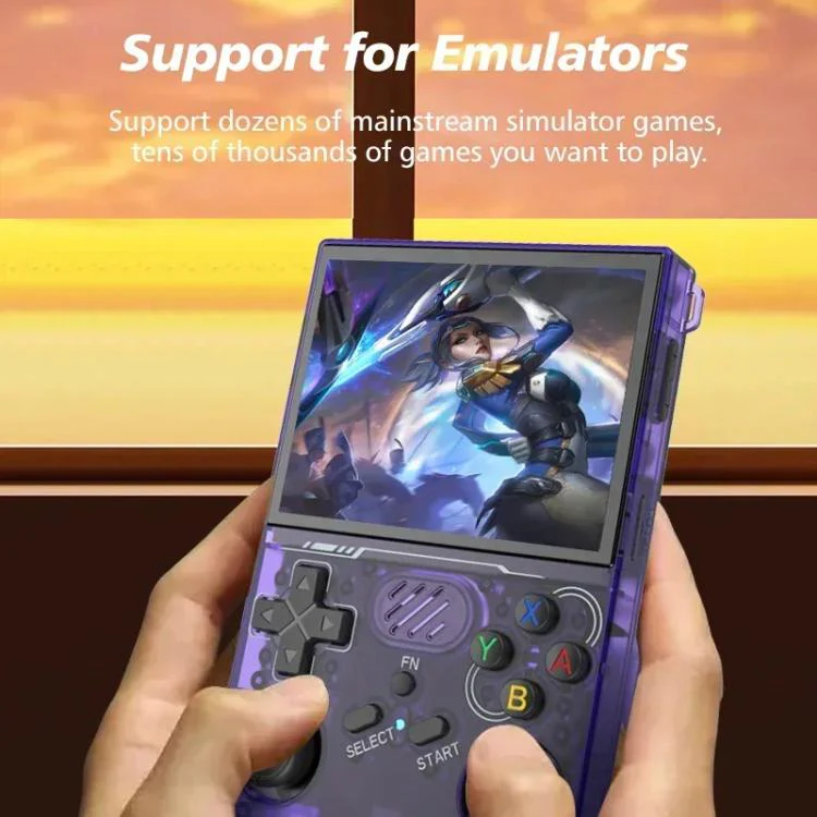 R36XX Dual-Band WiFi Handheld Game Console 3.5-Inch IPS HD Mipi Screen Open-Source Linux OS 128G(Transparent Purple) - Image 8