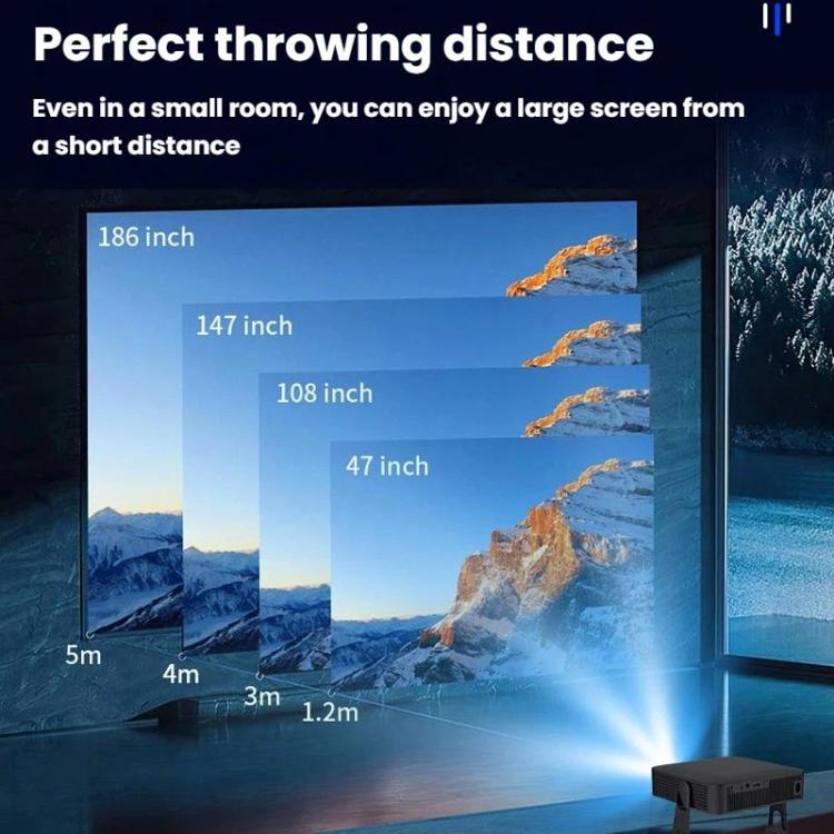 R6 Portable Ultra-Thin Projector HD 1080P Auto-Focus Mini Home Projector EU Plug - Image 8