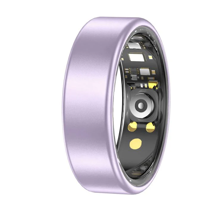 R88 Smart Ring Fitness Tracker, Supports Health Monitoring / Camera Control, Ring Size:Size 7(Purple)