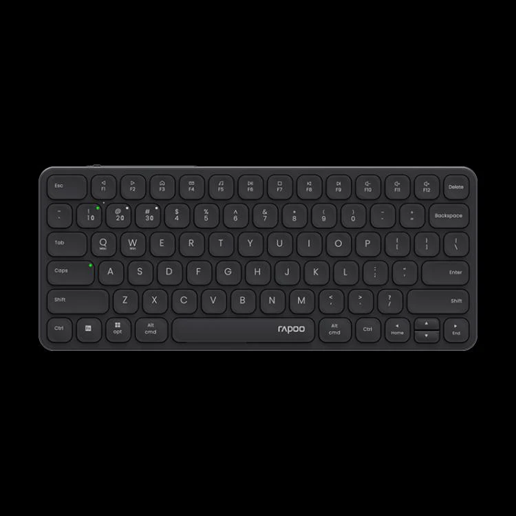 Rapoo E9050L Tri-mode Bluetooth Wireless Keyboard Silent Laptop Keyboard(Dark Gray)