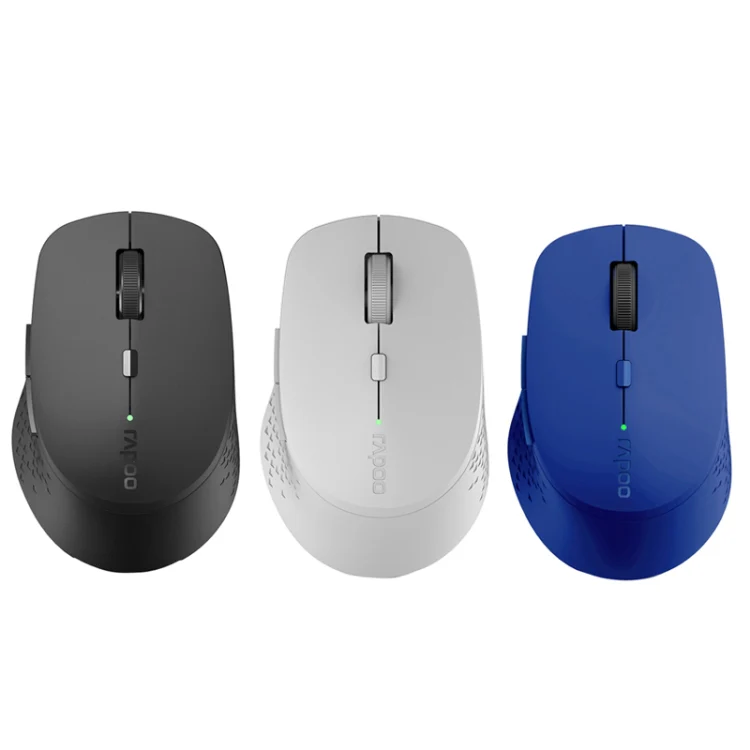 Rapoo M300G 1600DPI 3 Keys Laptop Office Silent Wireless Bluetooth Mouse(Deep Gray) - Image 2
