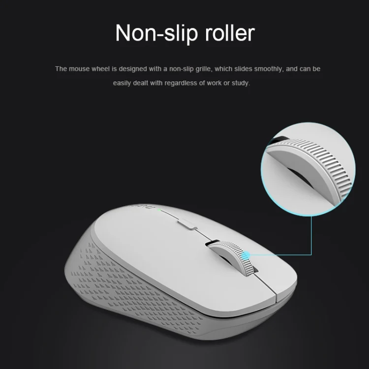 Rapoo M300G 1600DPI 3 Keys Laptop Office Silent Wireless Bluetooth Mouse(Light Gray) - Image 3