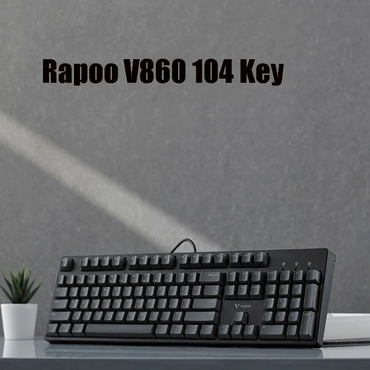 Rapoo V860 Desktop Wired Gaming Mechanical Keyboard, Specifications:104 Keys(Black Shaft) - Image 3