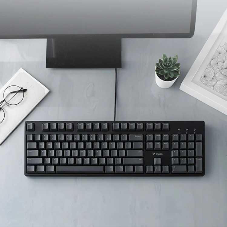 Rapoo V860 Desktop Wired Gaming Mechanical Keyboard, Specifications:104 Keys(Black Shaft) - Image 4