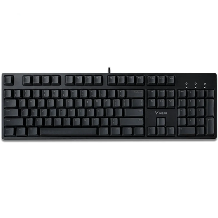 Rapoo V860 Desktop Wired Gaming Mechanical Keyboard, Specifications:104 Keys(Tea Shaft)