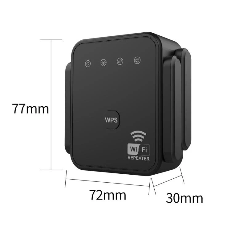 RE300F Home Office Wireless Network Signal Booster 300Mbps, Plug:US Plug(Black) - Image 4