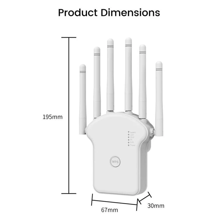 RE300LN Home Office 300Mbps WiFi Network Signal Booster, Plug:US Plug - Image 7