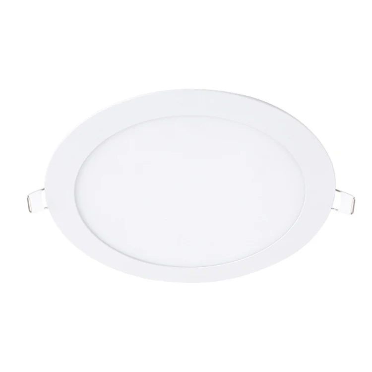 Recessed Concealed Ceiling Downlight Household Wide Voltage Thin Tube Panel Light, Model: 24W Round Opening 280mm(3000K Warm Light)