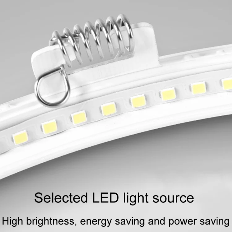 Recessed Concealed Ceiling Downlight Household Wide Voltage Thin Tube Panel Light, Model: 3W Square Opening 75mm(3000K Warm Light) - Image 3