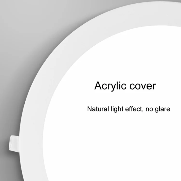 Recessed Concealed Ceiling Downlight Household Wide Voltage Thin Tube Panel Light, Model: 3W Square Opening 75mm(3000K Warm Light) - Image 5