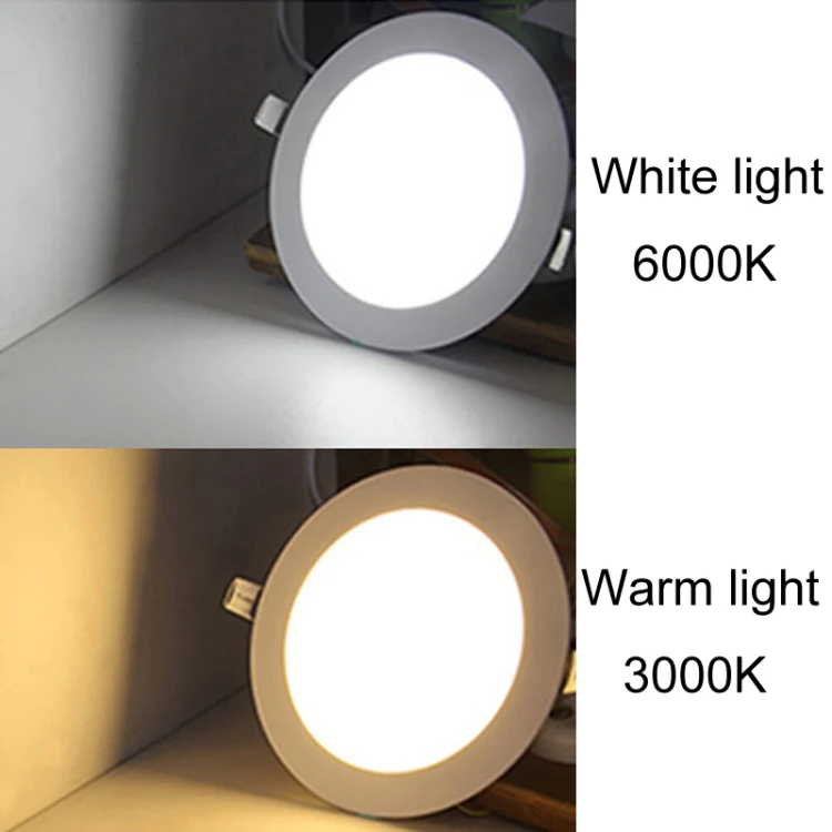 Recessed Concealed Ceiling Downlight Household Wide Voltage Thin Tube Panel Light, Model: 3W Square Opening 75mm(3000K Warm Light) - Image 9