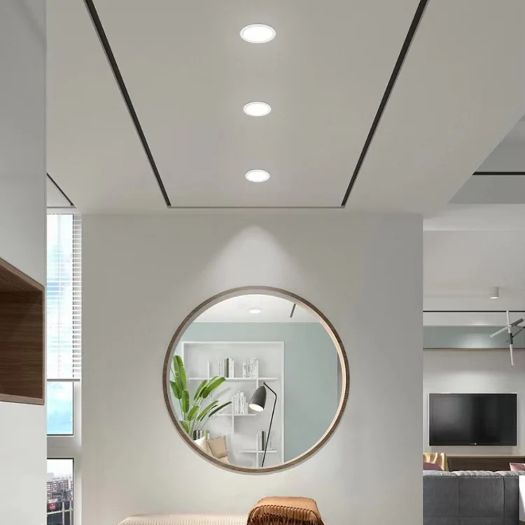 Recessed Concealed Ceiling Downlight Household Wide Voltage Thin Tube Panel Light, Model: 6W Square Opening 105mm(3000K Warm Light) - Image 11
