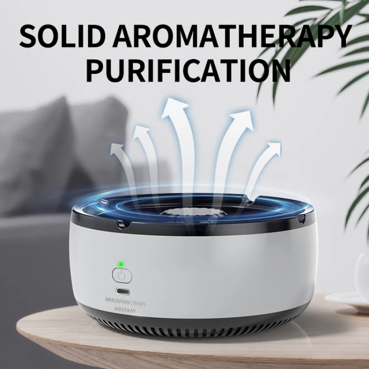 Rechargeable Ashtray Air Purifier Car Smoking Tank To Remove Smoke Odor(Gray) - Image 6