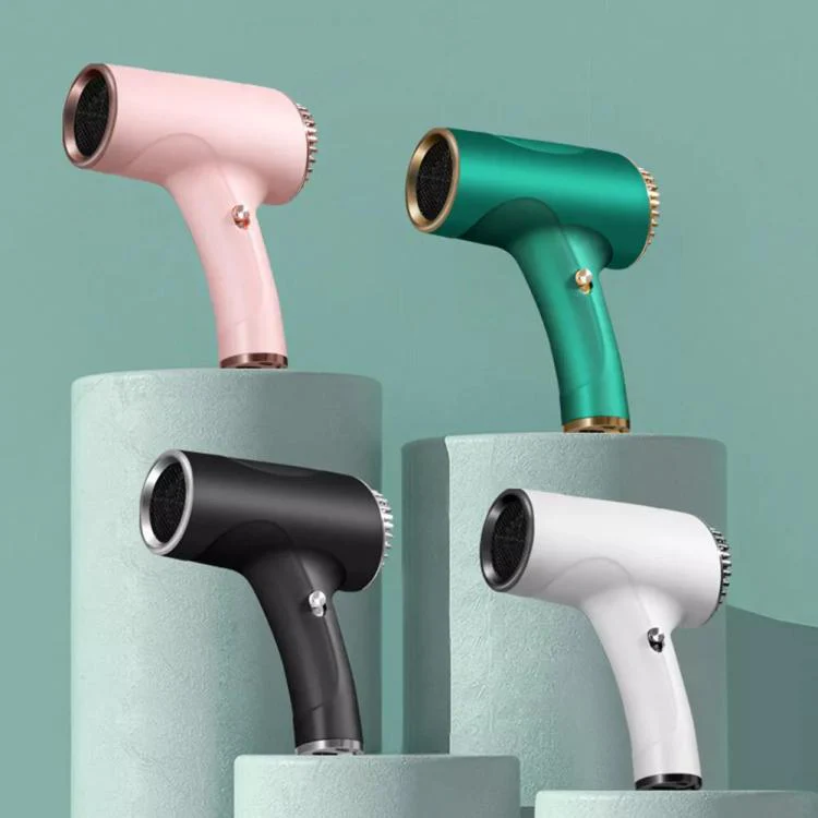 Rechargeable Wireless Hair Dryer Negative Ion Hot and Cold Wind Versatile Hairdressing Tools US Plug(White) - Image 2
