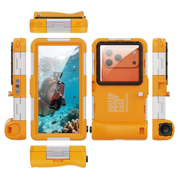 RedPepper Gen 2 Underwater Housing Plus 15m Diving Waterproof Cover, Suitable For 6.1-6.9 inch(Orange Black) - Image 2
