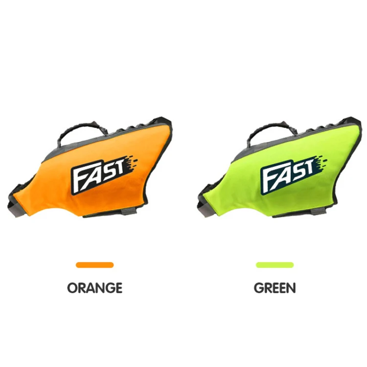 Reflective Printed Pet Dog Life Jacket Swimsuit, Size: L(Fluorescent Green) - Image 2