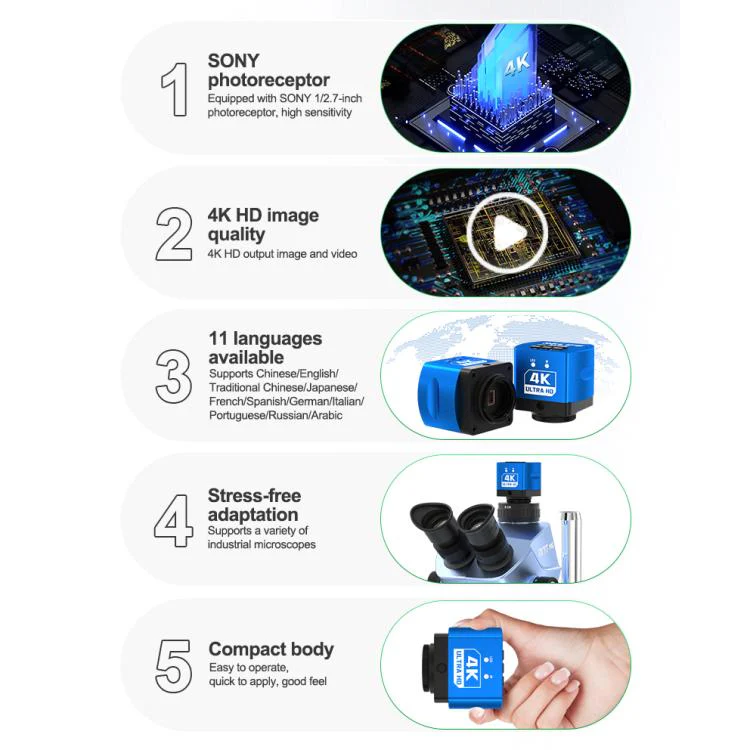 RELIFE MC1 60-megapixel 4K HD Microscope Camera - Image 4