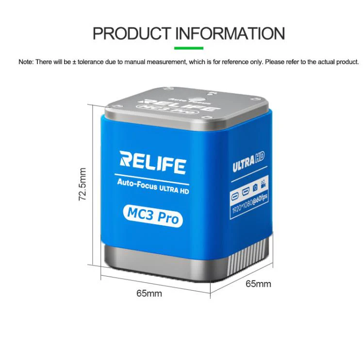 RELIFE MC3 Pro Auto Focus USB Digital 1080P HD Microscope Camera - Image 9