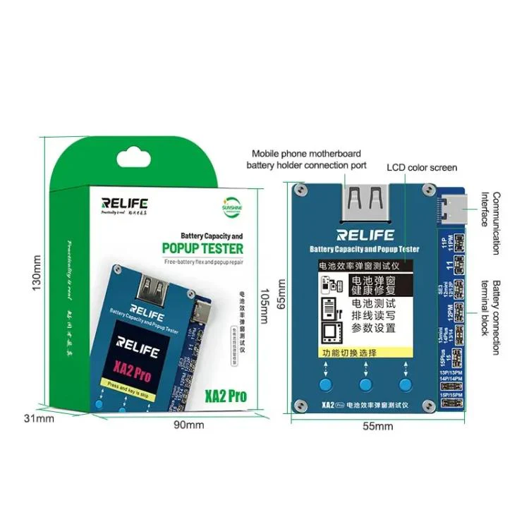 RELIFE XA2 Pro Battery Health Rate Tester No External Cable Battery Efficiency Popup Tester - Image 6