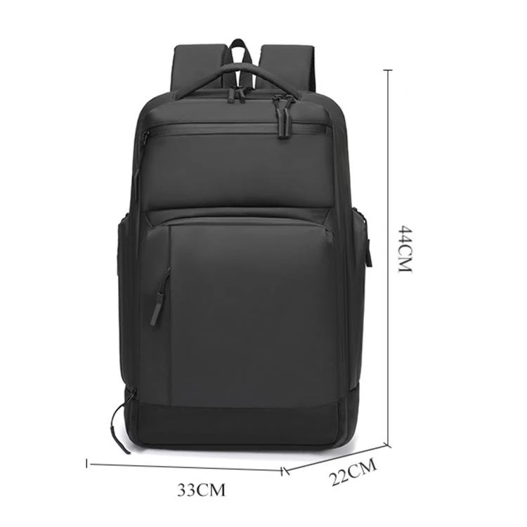 REMOID 15.6 inch Laptop Backpack Business Travel Commuter Pack Waterproof College School Bookbag(Black) - Image 3