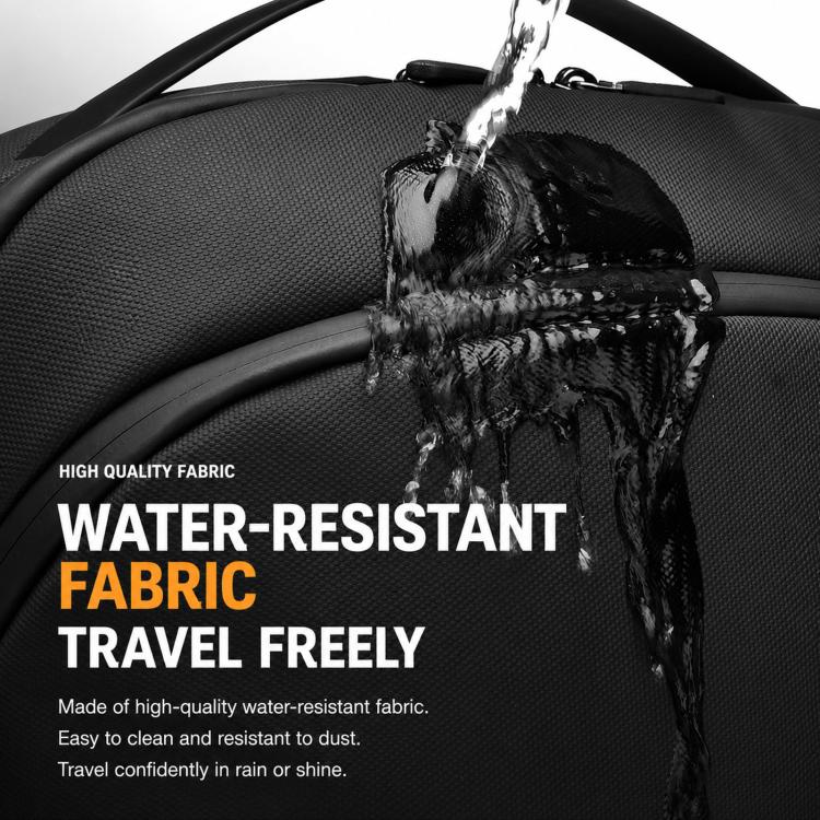 REMOID 15.6 inch Laptop Backpack Business Travel Commuter Pack Waterproof College School Bookbag(Black) - Image 8