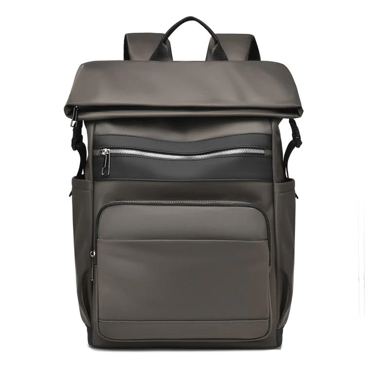 REMOID 15.6 inch Laptop Backpack Men Waterproof Commuter Business Rucksack Casual Travel Bag(Gray)