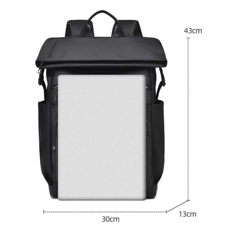 REMOID 15.6 inch Laptop Backpack Men Waterproof Commuter Business Rucksack Casual Travel Bag(Gray) - Image 11