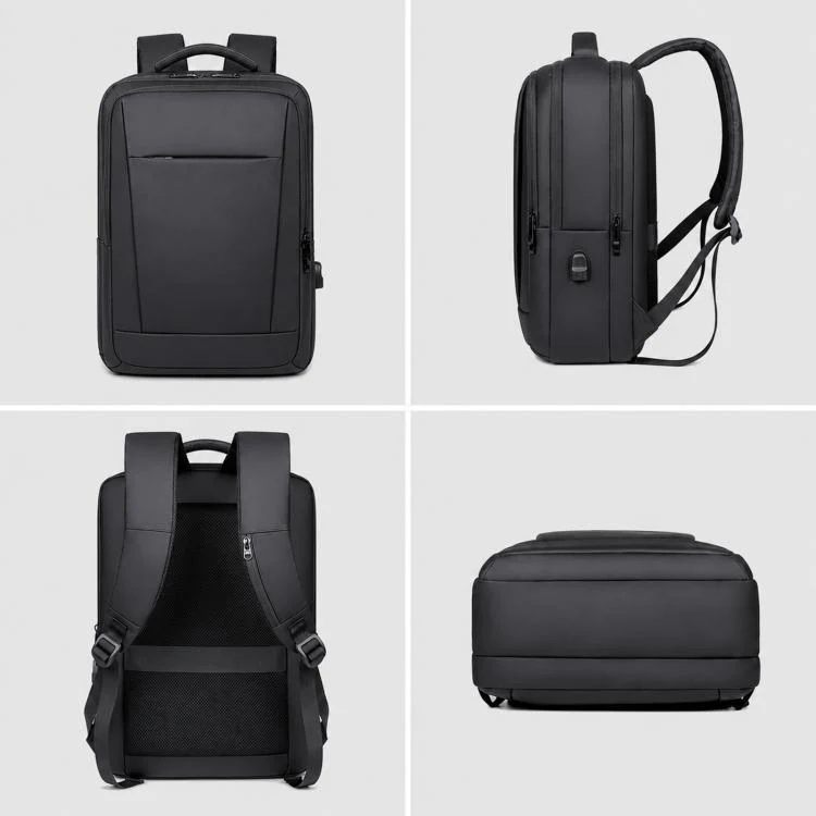 REMOID Laptop Backpack Waterproof Business Travel Backpack School College Bookbag With USB Charging Port(Gray) - Image 10