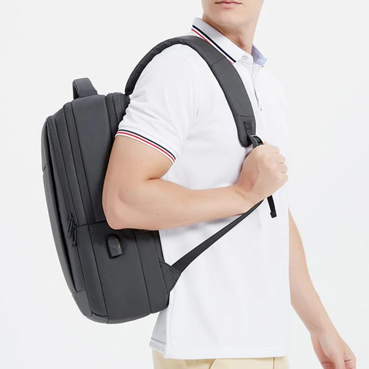 REMOID Laptop Backpack Waterproof Business Travel Backpack School College Bookbag With USB Charging Port(Gray) - Image 11