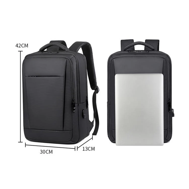 REMOID Laptop Backpack Waterproof Business Travel Backpack School College Bookbag With USB Charging Port(Gray) - Image 12