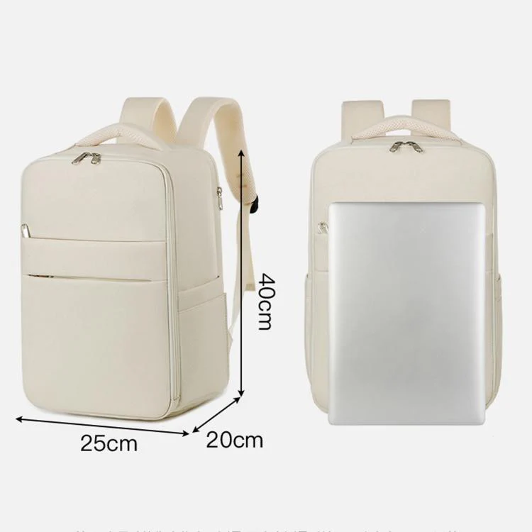 REMOID Travel Laptop Backpack Flight Approved Carry On Bag Personal Item Daypack(Beige) - Image 16