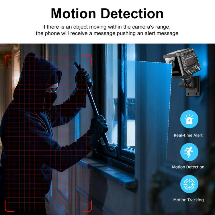 Remote Monitoring 2MP WiFi HD Night Vision Wireless Multi-Functional Camera(Black) - Image 7