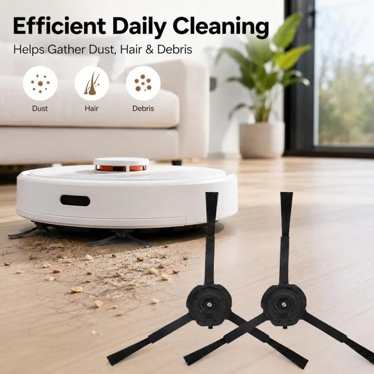 Replacement Accessories for Roborock G20S Self-Cleaning Robot Vacuum Mop, Specification:Two Black Side Brush - Image 6