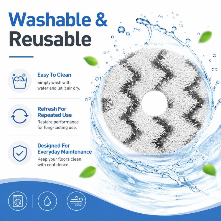 Replacement Accessories for Roborock G20S Ultra / P20 Pro Robot Vacuum Cleaner, Specification:Gray Strip Mop Pad - Image 6